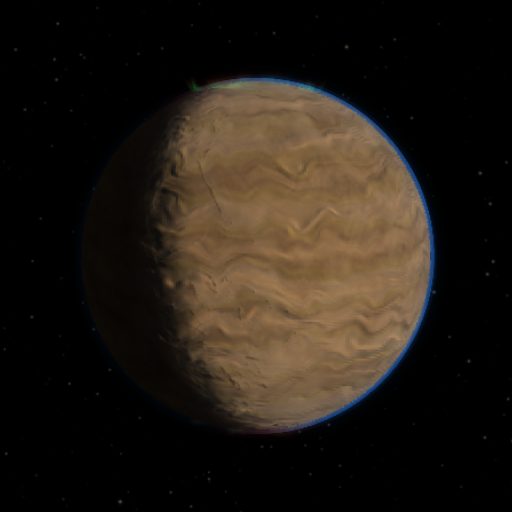 GJ 15 A c rendered in TerraForge from its measured mass, orbit and star