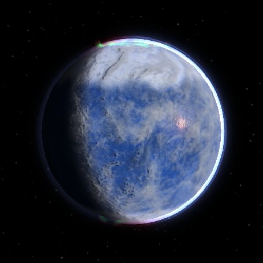 GJ 667 C f rendered in TerraForge from its measured mass, orbit and star