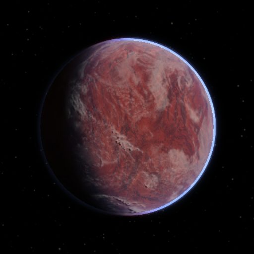 Gliese 12 b rendered in TerraForge from its measured mass, orbit and star