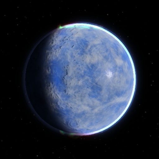 Kepler-1544 b rendered in TerraForge from its measured mass, orbit and star