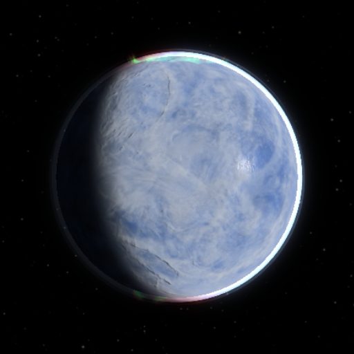 Kepler-1638 b rendered in TerraForge from its measured mass, orbit and star