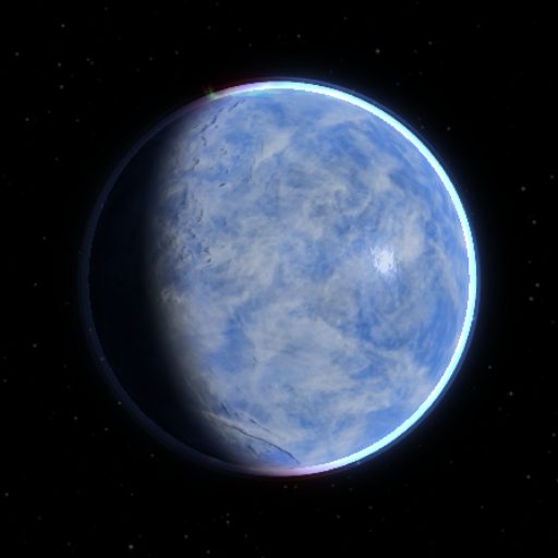 Kepler-452 b rendered in TerraForge from its measured mass, orbit and star