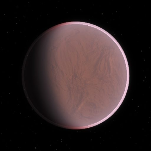 L 98-59 d rendered in TerraForge from its measured mass, orbit and star