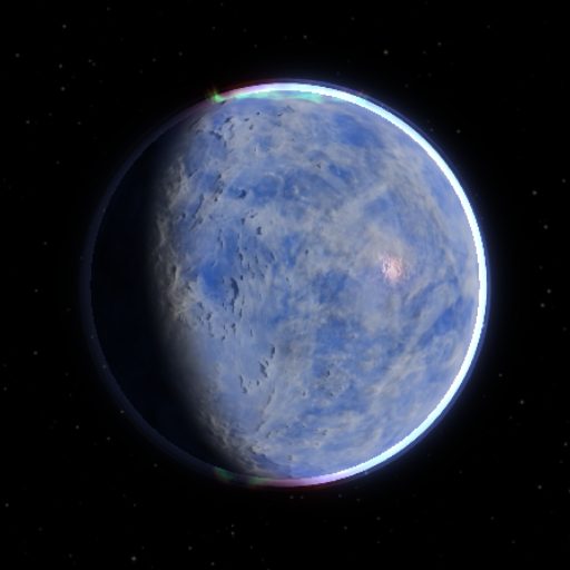 L 98-59 f rendered in TerraForge from its measured mass, orbit and star