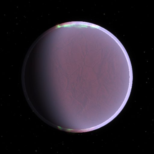 LHS 3844 b rendered in TerraForge from its measured mass, orbit and star