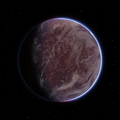Teegarden's Star b rendered in TerraForge from its measured mass, orbit and star