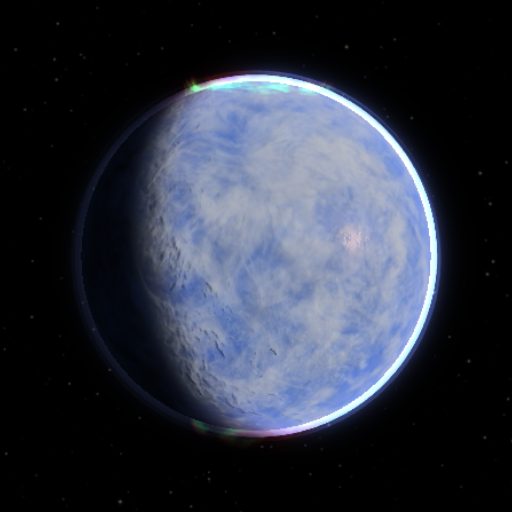 TOI-2094 b rendered in TerraForge from its measured mass, orbit and star