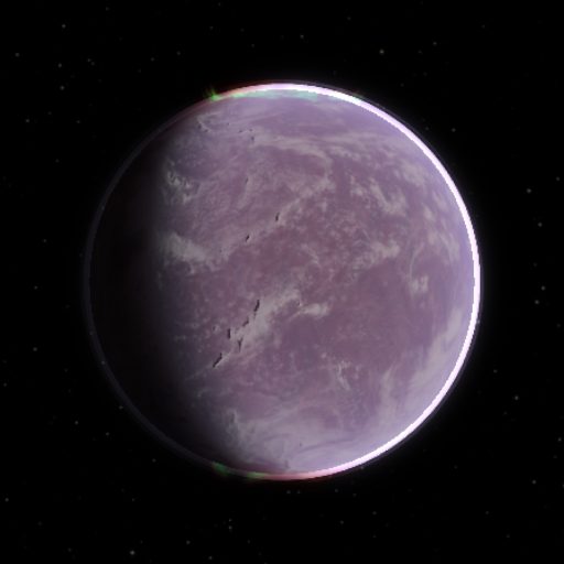 TRAPPIST-1 b rendered in TerraForge from its measured mass, orbit and star