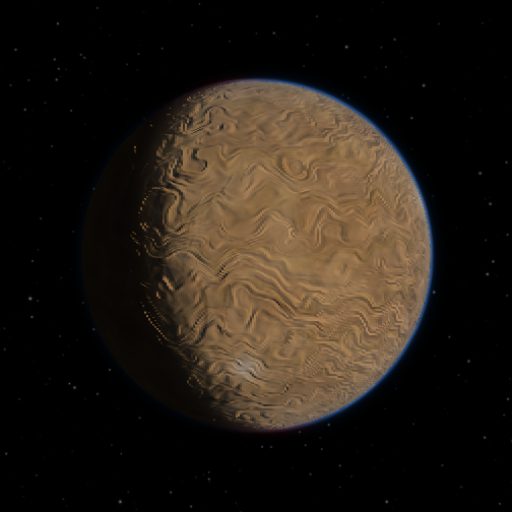 JH 112 Ab rendered in TerraForge from its measured mass, orbit and star