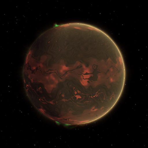 MARVELS-17 b rendered in TerraForge from its measured mass, orbit and star