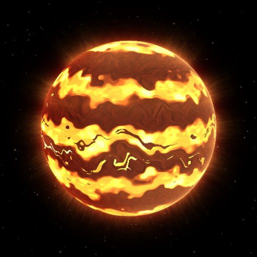 Ross 19 b rendered in TerraForge from its measured mass, orbit and star