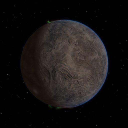 TOI-6148 b rendered in TerraForge from its measured mass, orbit and star