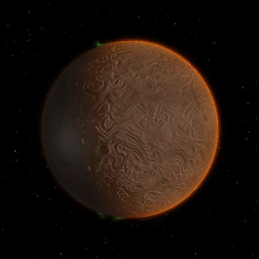 Wolf 359 c rendered in TerraForge from its measured mass, orbit and star