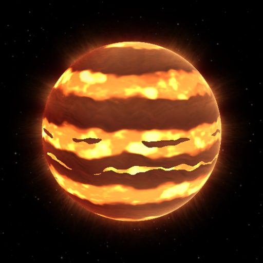 Wolf 940 b rendered in TerraForge from its measured mass, orbit and star