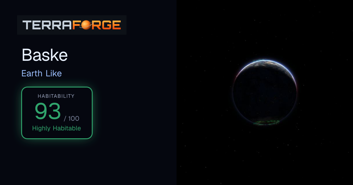 Baske — Earth Like, 281 K | TerraForge