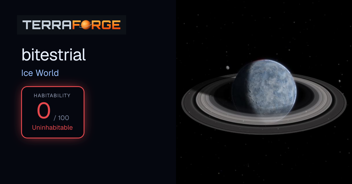 bitestrial — Ice World, 1 K | TerraForge