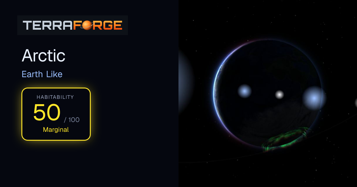 Arctic — Earth Like, 257 K | TerraForge